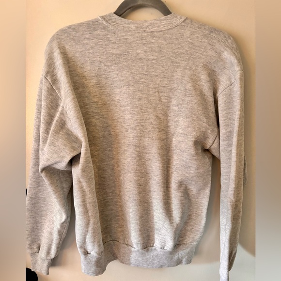 Vintage fall sweatshirt with scarecrow, pumpkins, and sunflowers - Picture 3 of 4